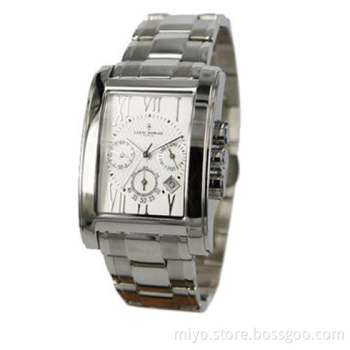 Men's Sports Watch in Stainless Steel Materials, Multifunction, Japan Movt, 3ATM Water-resistant